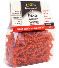 Massa de arroz gourmet - Casarão fusilli cenoura 300g