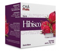 Chá de Hibisco 10 sachês - Chá Mais 