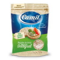 BISCOITO DE ARROZ INTEGRAL 150G - CAMIL