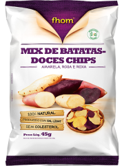 Mix de Batatas-Doces Chips 45g - Fhom