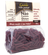 Massa de arroz gourmet - Casarão penne beterraba 300g