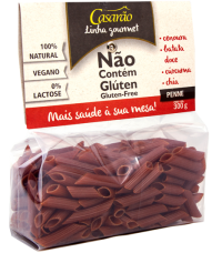 Massa de arroz gourmet - Casarão penne cenoura 300g