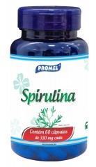 Spirulina 330mg 60 cápsulas - Promel 