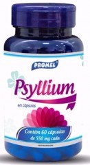 Psyllium 60 cápsulas 550mg - Promel 