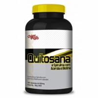 Quitosana, Espirulina com acerola e Biotina 500MG 100 cásulas